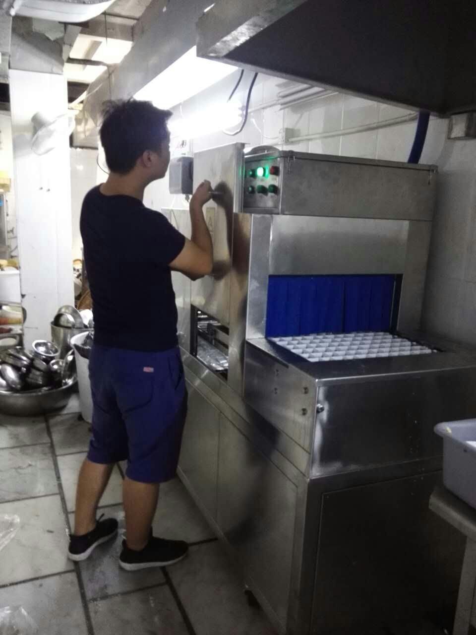 洗碗機接電